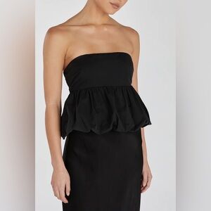 DISSH | TULLULAH BLACK COTTON BUBBLE TOP | Sold Out Online